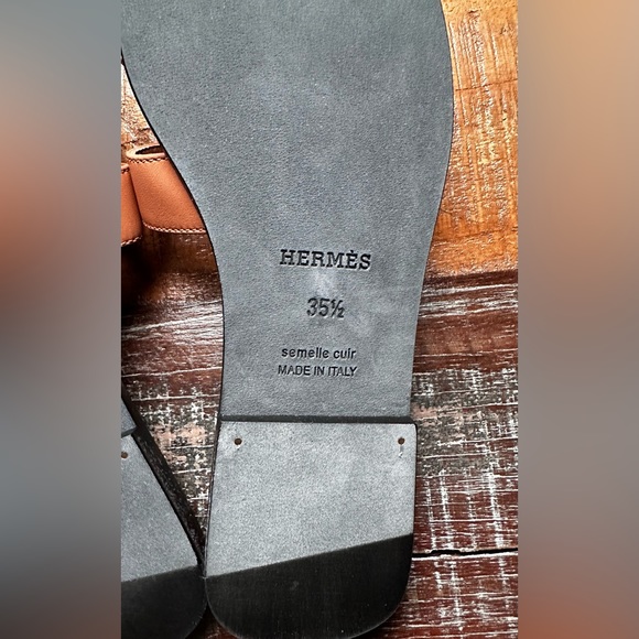 ❌SOLD❌ NWT - Authentic Hermes Oran Sandals 35.5 in Granite Rose - Picture 8 of 12